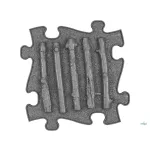 MUFFIK KEMÉNY FAÁGAK PUZZLE - SZÜRKE