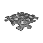 MUFFIK KEMÉNY GESZTENYE PUZZLE - SZÜRKE