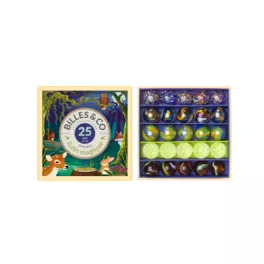 BILLES & CO ÜVEGGOLYÓ SZETT -  FOREST MAGIC MINIBOX