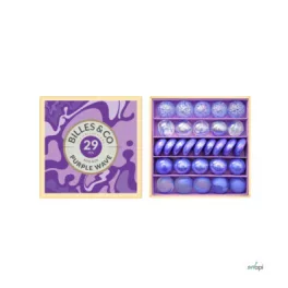 BILLES & CO ÜVEGGOLYÓ SZETT -  PURPLE WAVE MINIBOX