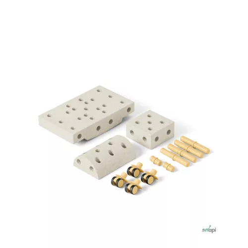 MODU CURIOSITY SZETT, SAND GREY/HONEY YELLOW