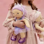 OLLIELLA DINKUM NAGY JÁTÉKBABA UNIKORNIS VIOLET