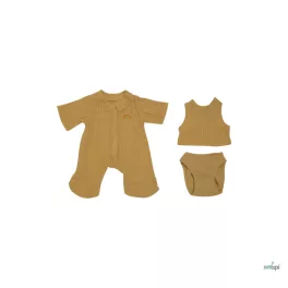 OLLIELLA JÁTÉKBABA RUHA SZETT, MÉZ