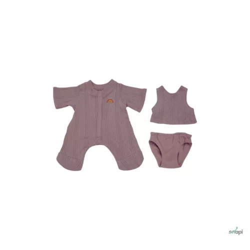 OLLIELLA JÁTÉKBABA RUHA SZETT, LEVENDULA