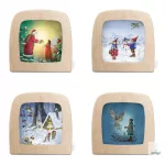 SET DE IMAGINI TOVERLUX PENTRU LAMPĂ, Daniela Dresher PACHET DE IARNĂ - 4 buc