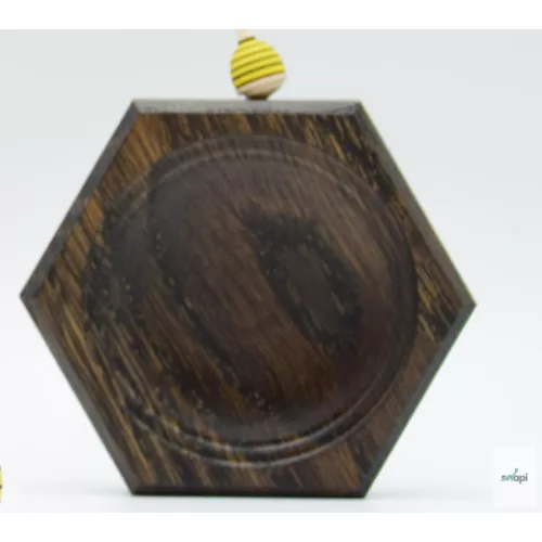 MADER MÉHSAJT ALAKÚ TÁBLA PÖRGETTYŰHÖZ, 8 CM -  FEKETE TÖLGY